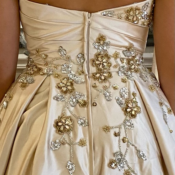 Gorgeous ball gown with pockets, beaded bodice and intricate design. Size 6 - Picture 12 of 12